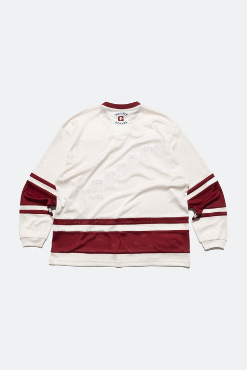 gro. By YH MESH HOCKEY JERSEY/ CREAM - GROGROCERY