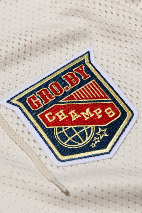 gro. By YH MESH HOCKEY JERSEY/ CREAM - GROGROCERY