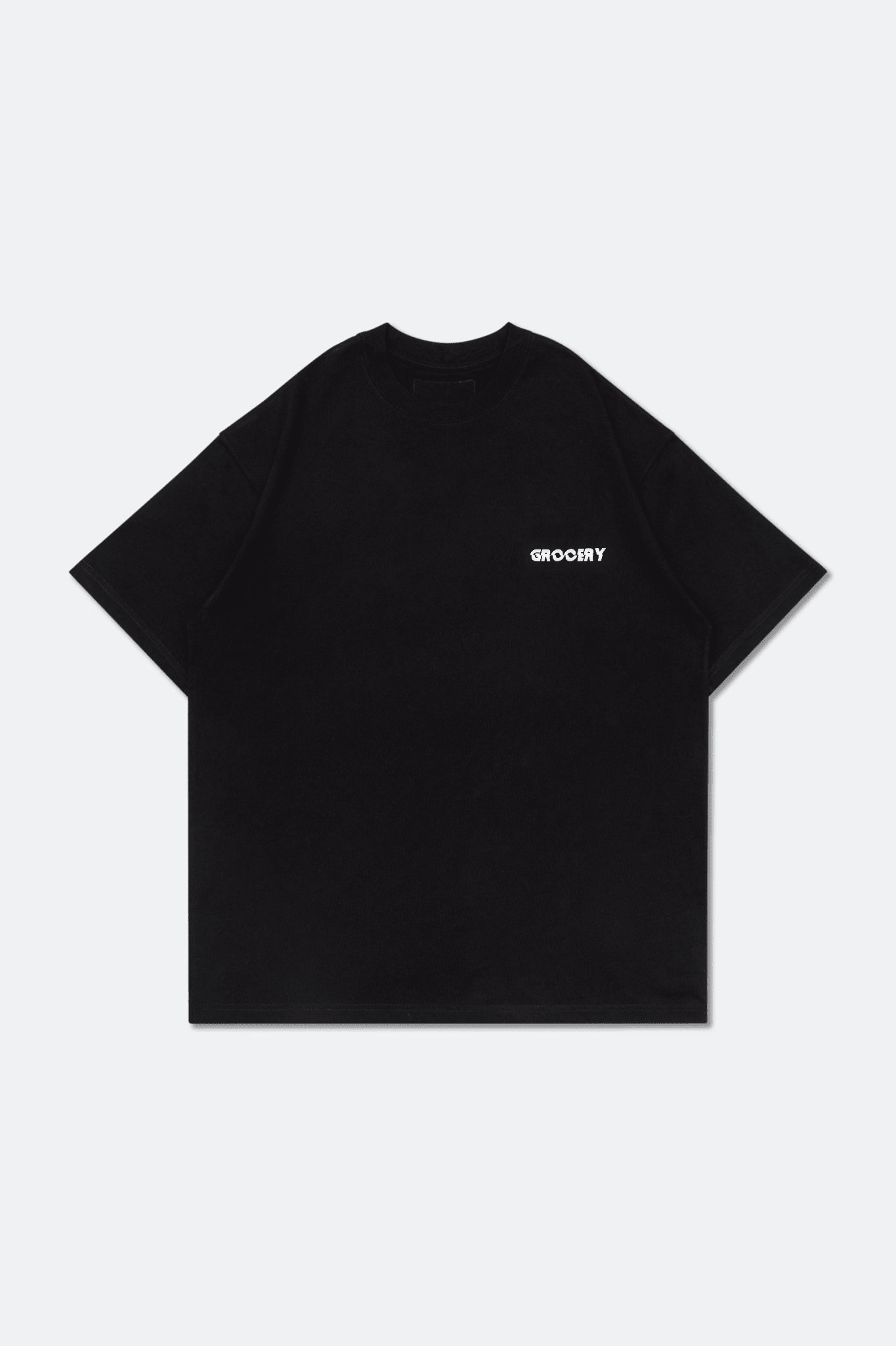 GROCERY 3M G - LOGO TEE/ BLACK - GROGROCERY