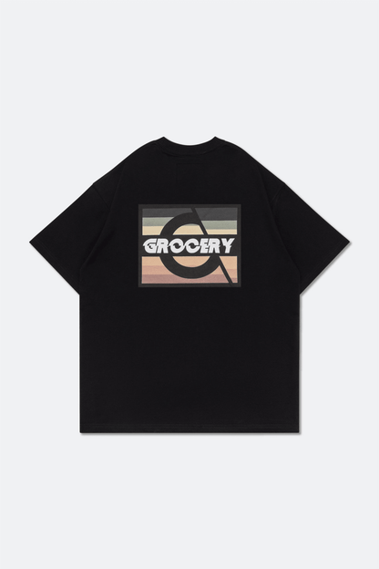 GROCERY 3M G - LOGO TEE/ BLACK - GROGROCERY