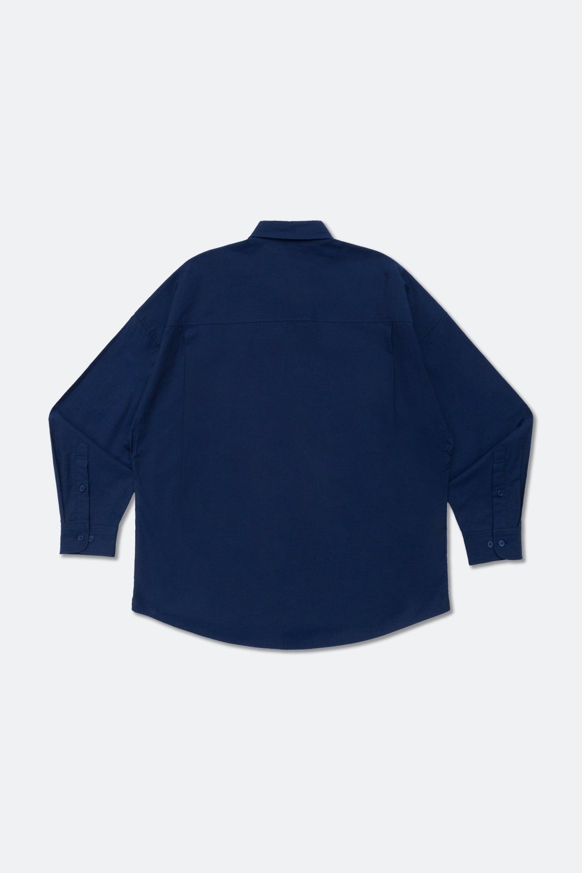 GROCERY ASYMMETRIC POCKET OXFORD SHIRT/ BLUE - GROGROCERY