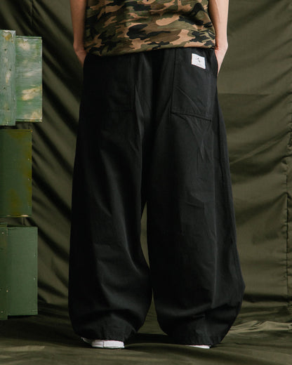 GROCERY BALLOON FIT WIDE PANTS/ BLACK - GROGROCERY