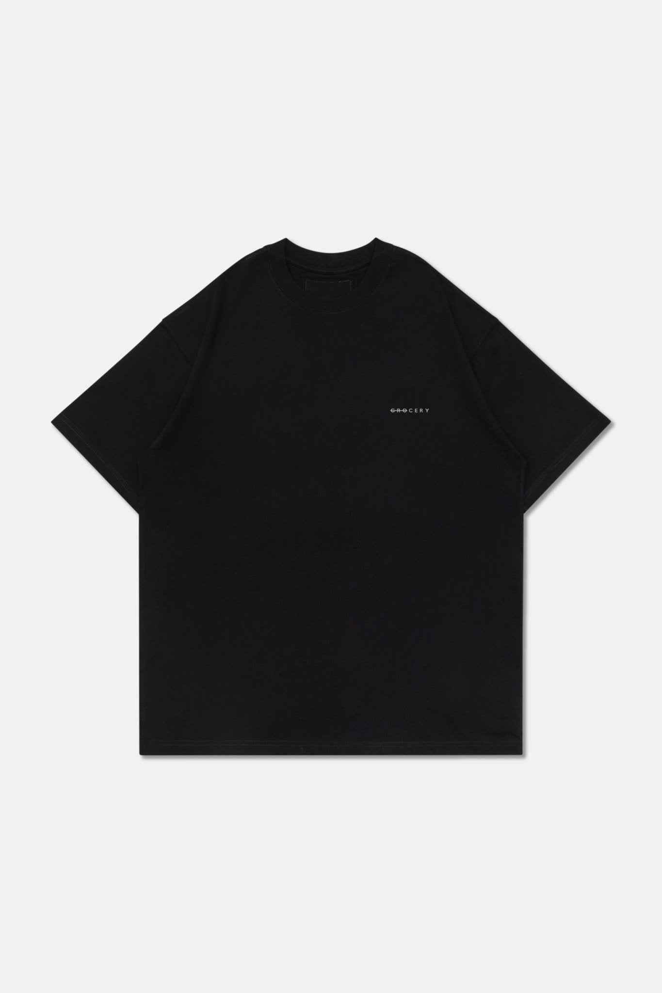 GROCERY BASIC BOXY TEE/ BLACK - GROGROCERY