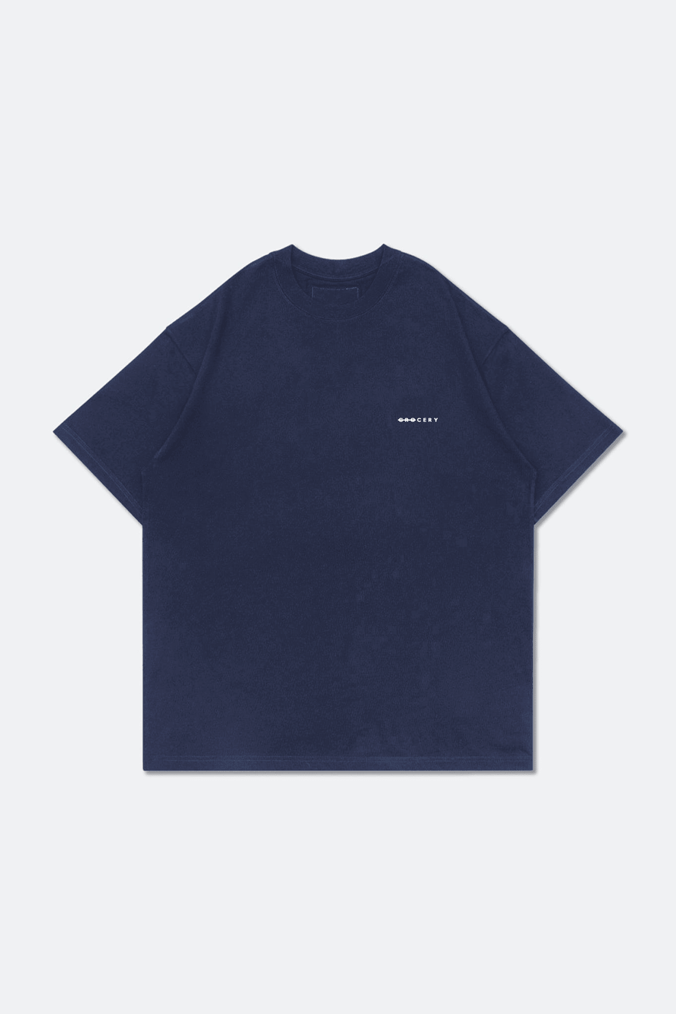 GROCERY BASIC BOXY TEE/ NAVY - GROGROCERY