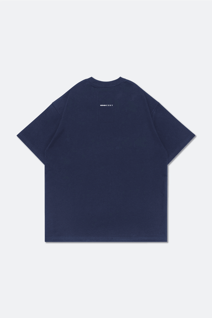 GROCERY BASIC BOXY TEE/ NAVY - GROGROCERY