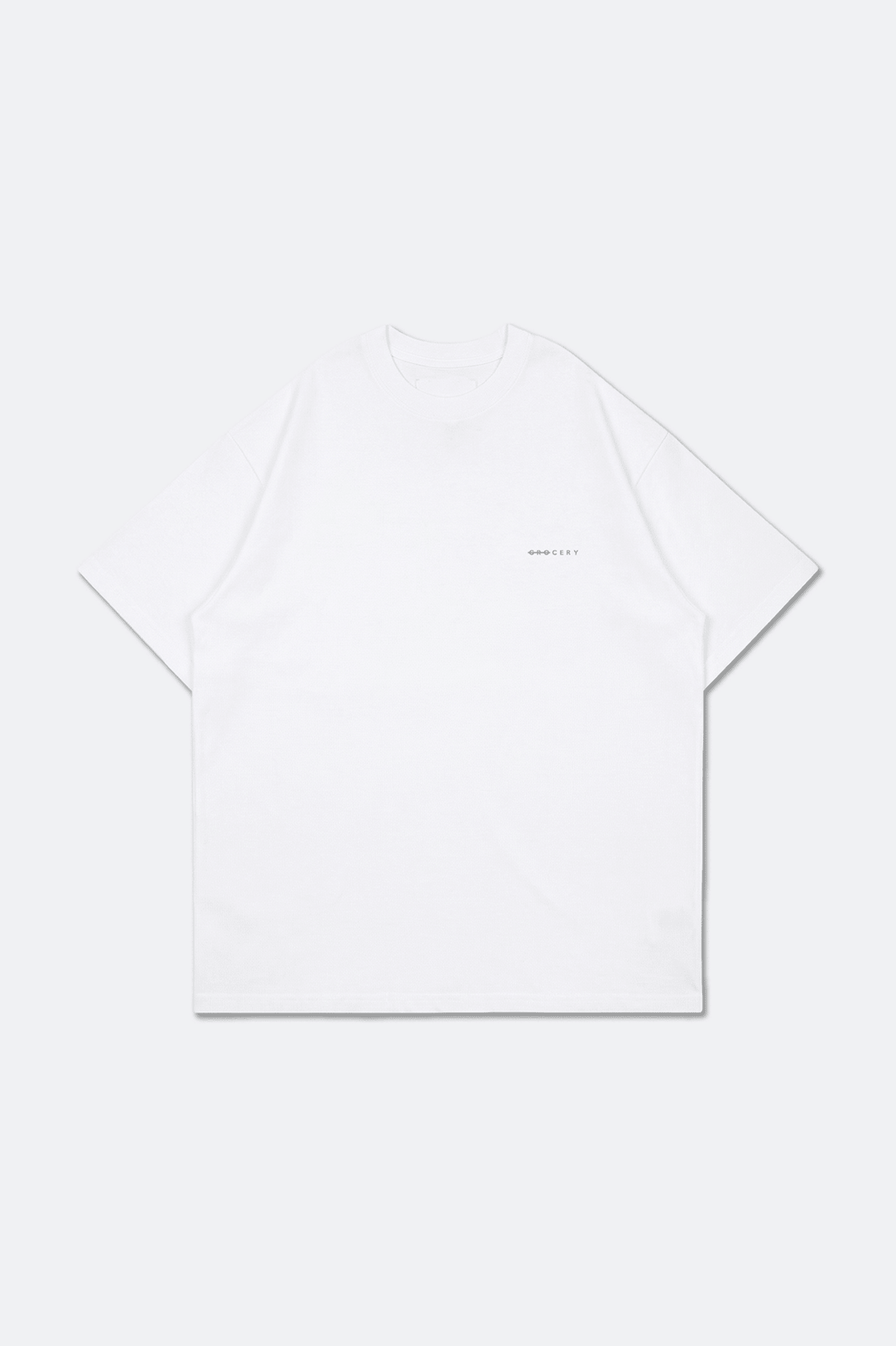 GROCERY BASIC BOXY TEE/ WHITE - GROGROCERY