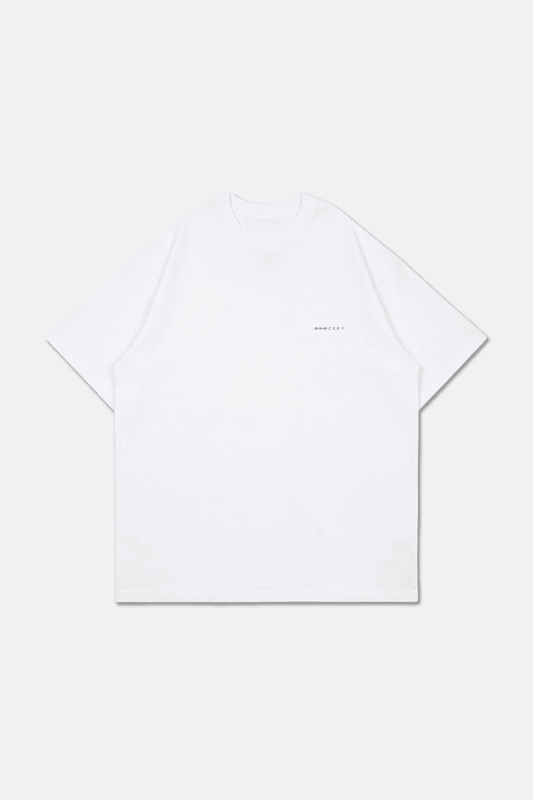 GROCERY BASIC BOXY TEE/ WHITE - GROGROCERY