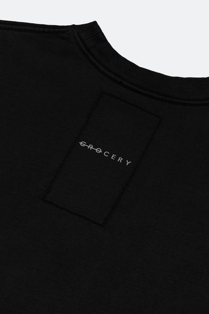 GROCERY BASIC CREWNECK SWEATER/ BLACK - GROGROCERY