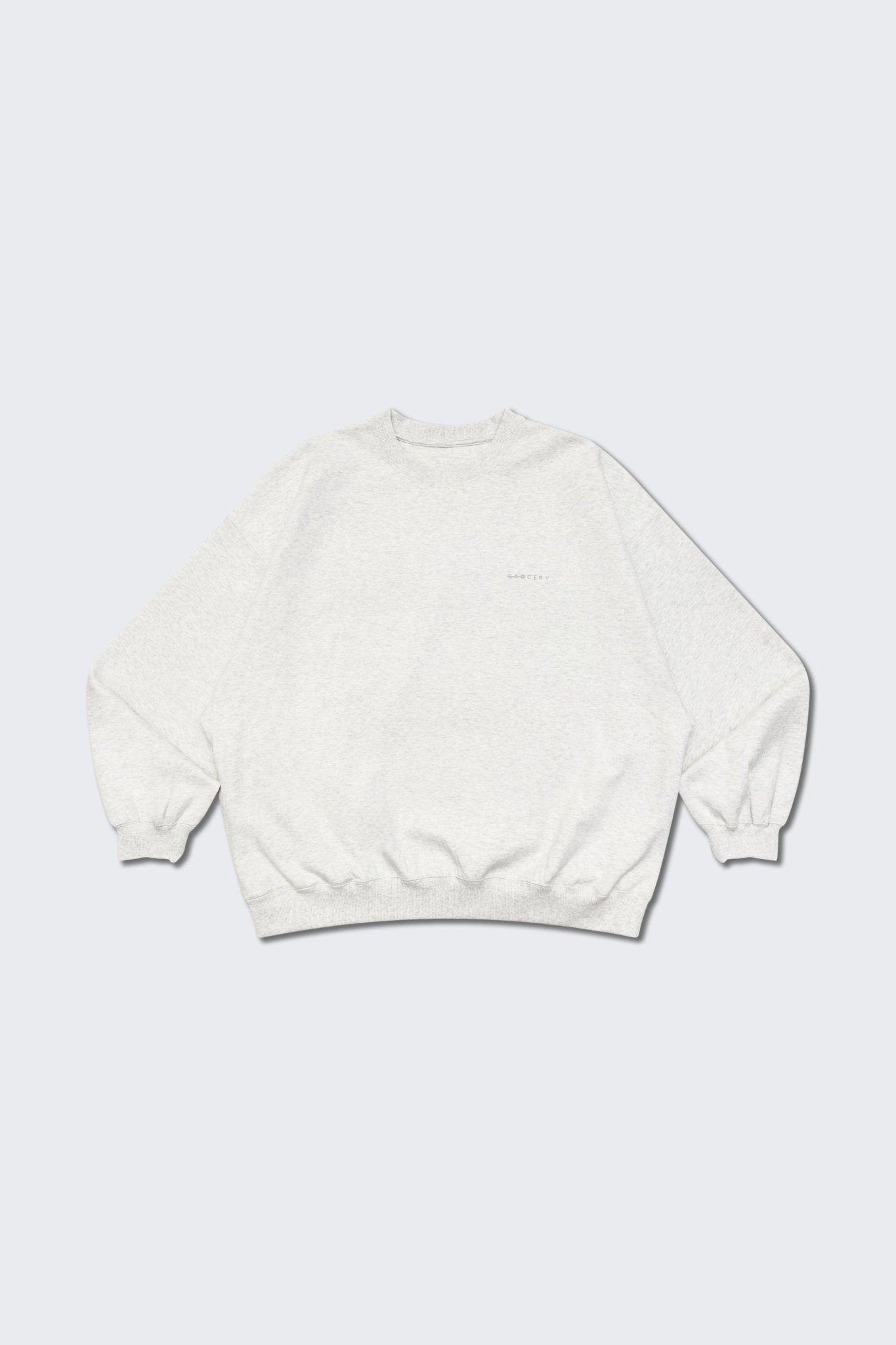 GROCERY BASIC CREWNECK SWEATER/ HEATHER GREY - GROGROCERY