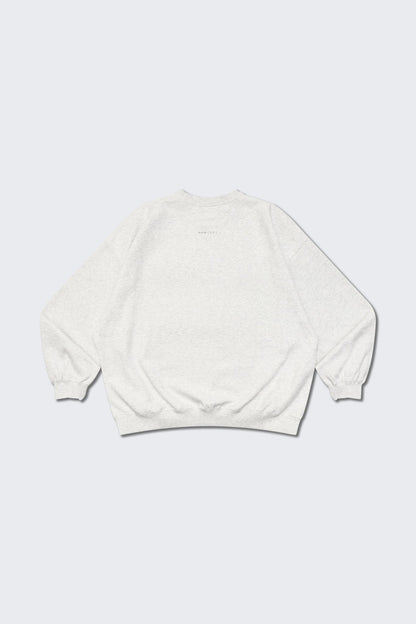 GROCERY BASIC CREWNECK SWEATER/ HEATHER GREY - GROGROCERY