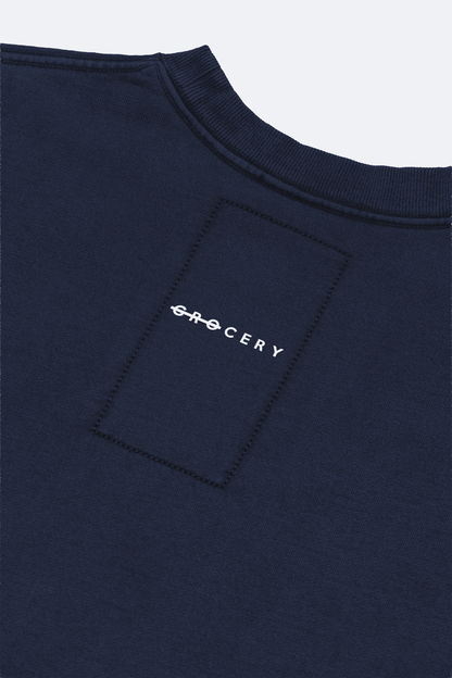 GROCERY BASIC CREWNECK SWEATER/ NAVY - GROGROCERY