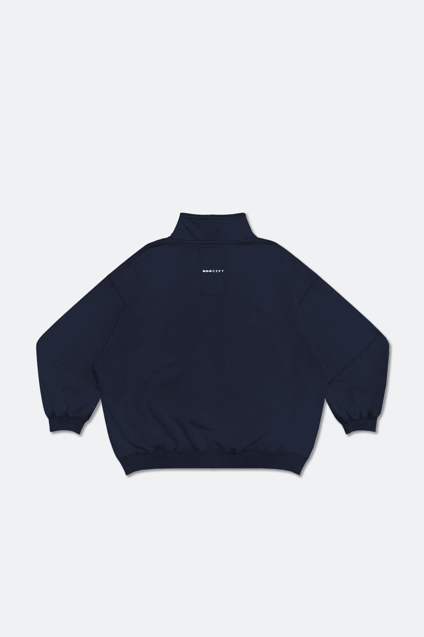 GROCERY BASIC HALF ZIP SWEATER/ NAVY - GROGROCERY