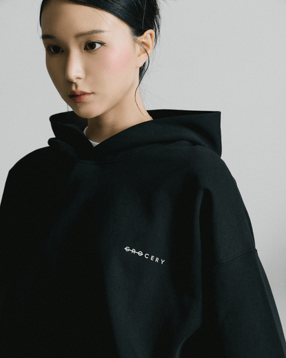 GROCERY BASIC HOODIE/ BLACK - GROGROCERY