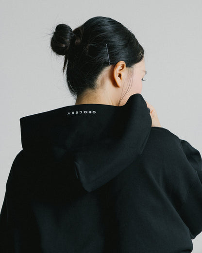 GROCERY BASIC HOODIE/ BLACK - GROGROCERY