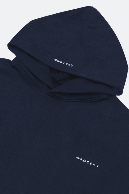 GROCERY BASIC HOODIE/ NAVY - GROGROCERY
