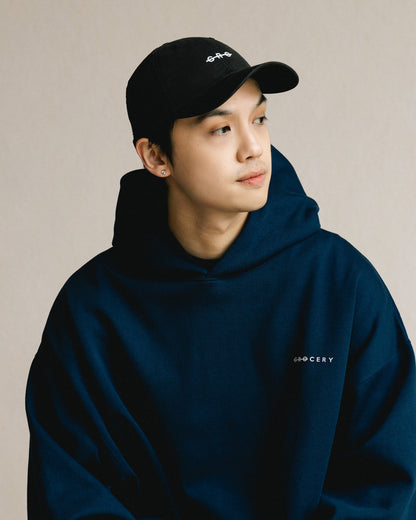 GROCERY BASIC HOODIE/ NAVY - GROGROCERY