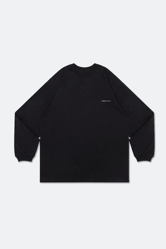 GROCERY BASIC LONG TOP/ BLACK - GROGROCERY