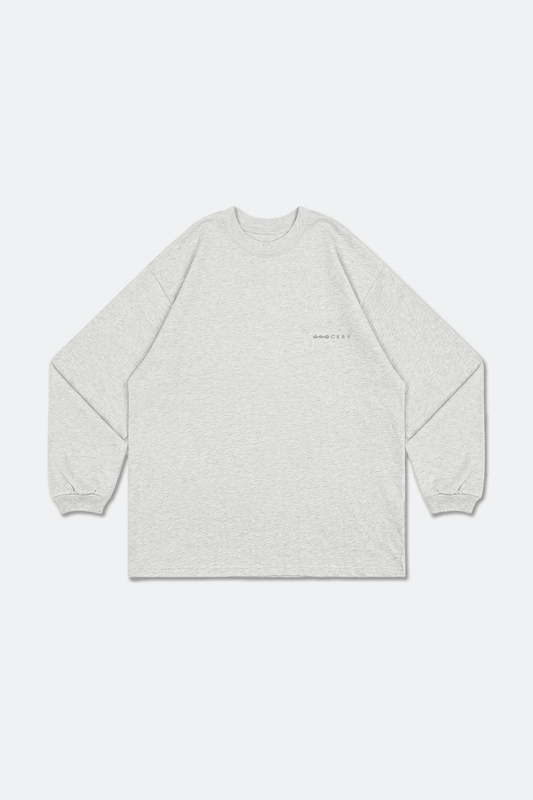 GROCERY BASIC LONG TOP/ HEATHER GREY - GROGROCERY