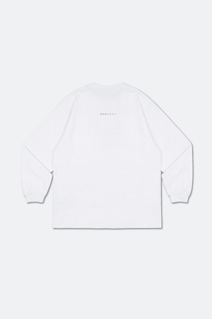 GROCERY BASIC LONG TOP/ WHITE - GROGROCERY