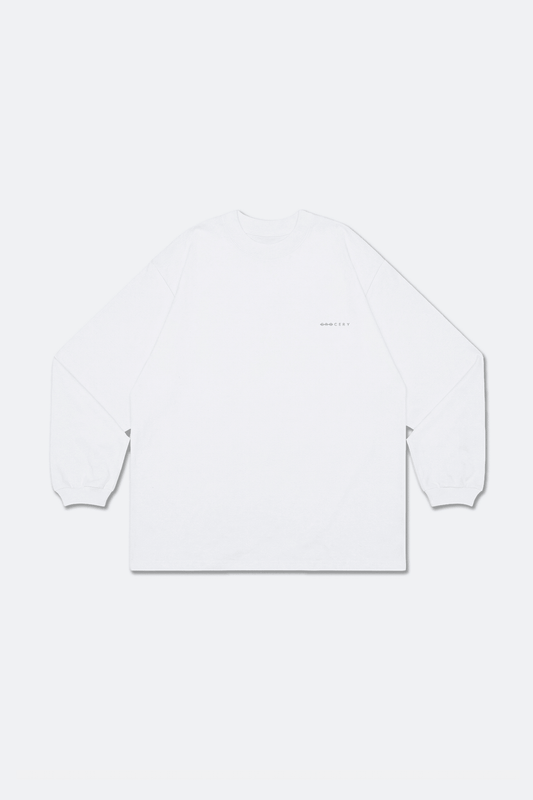 GROCERY BASIC LONG TOP/ WHITE - GROGROCERY