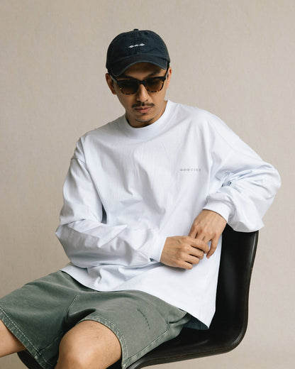 GROCERY BASIC LONG TOP/ WHITE - GROGROCERY