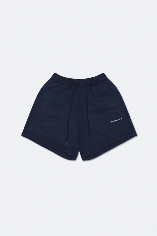 GROCERY BASIC SWEAT SHORTS/ NAVY - GROGROCERY
