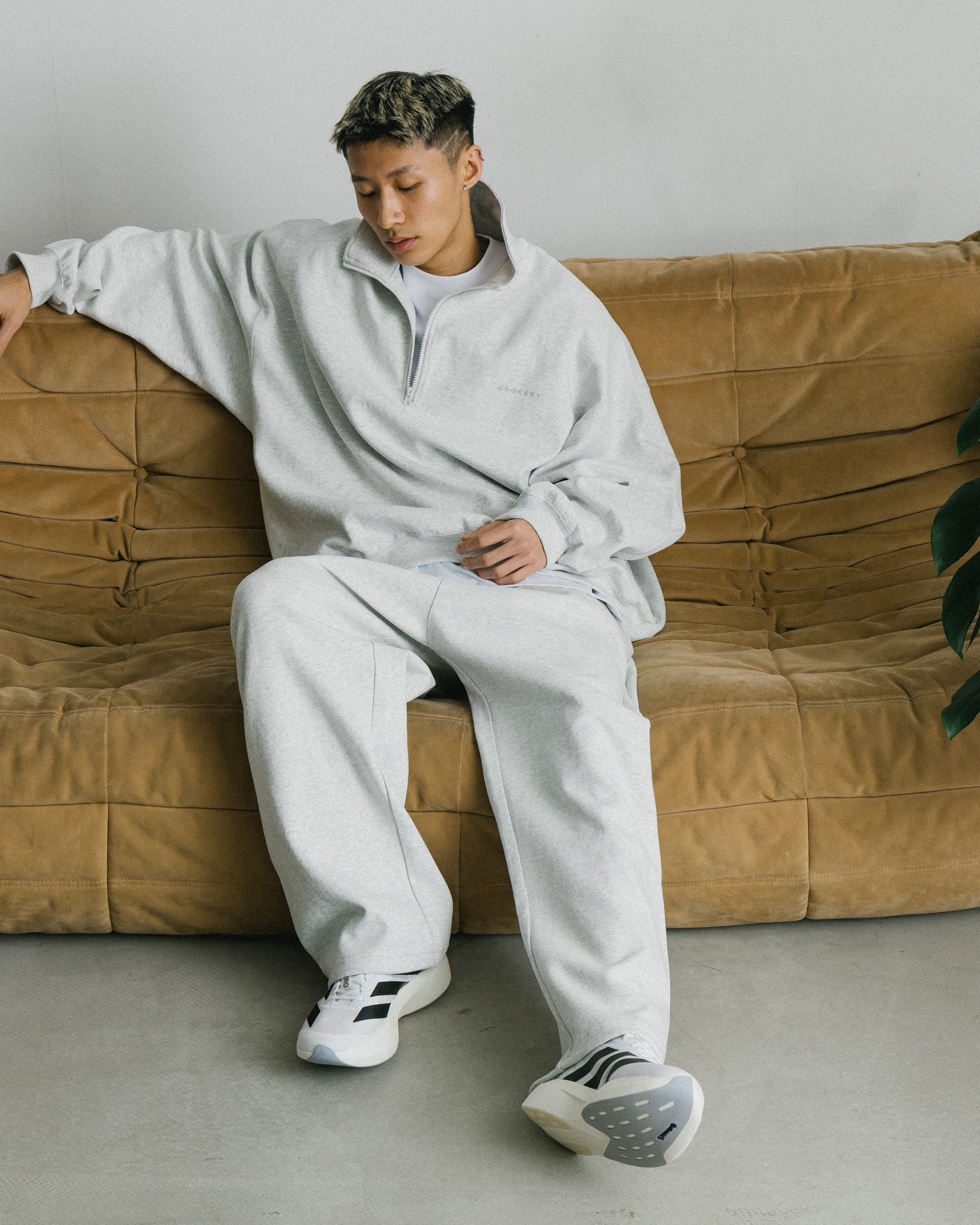 GROCERY BASIC SWEATPANTS/ HEATHER GREY - GROGROCERY
