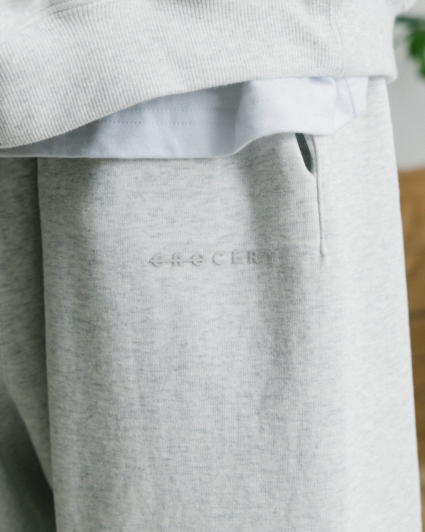 GROCERY BASIC SWEATPANTS/ HEATHER GREY - GROGROCERY