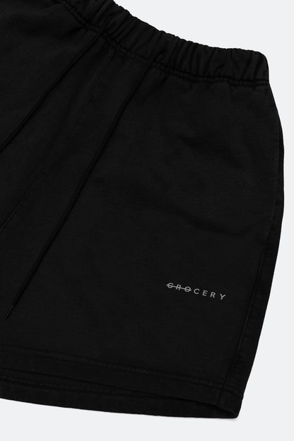 GROCERY BASIC SWEATSHORT/ BLACK - GROGROCERY