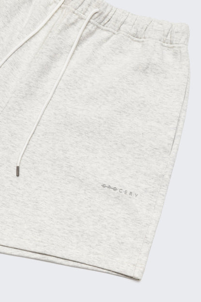 GROCERY BASIC SWEATSHORT/ HEATHER GREY - GROGROCERY