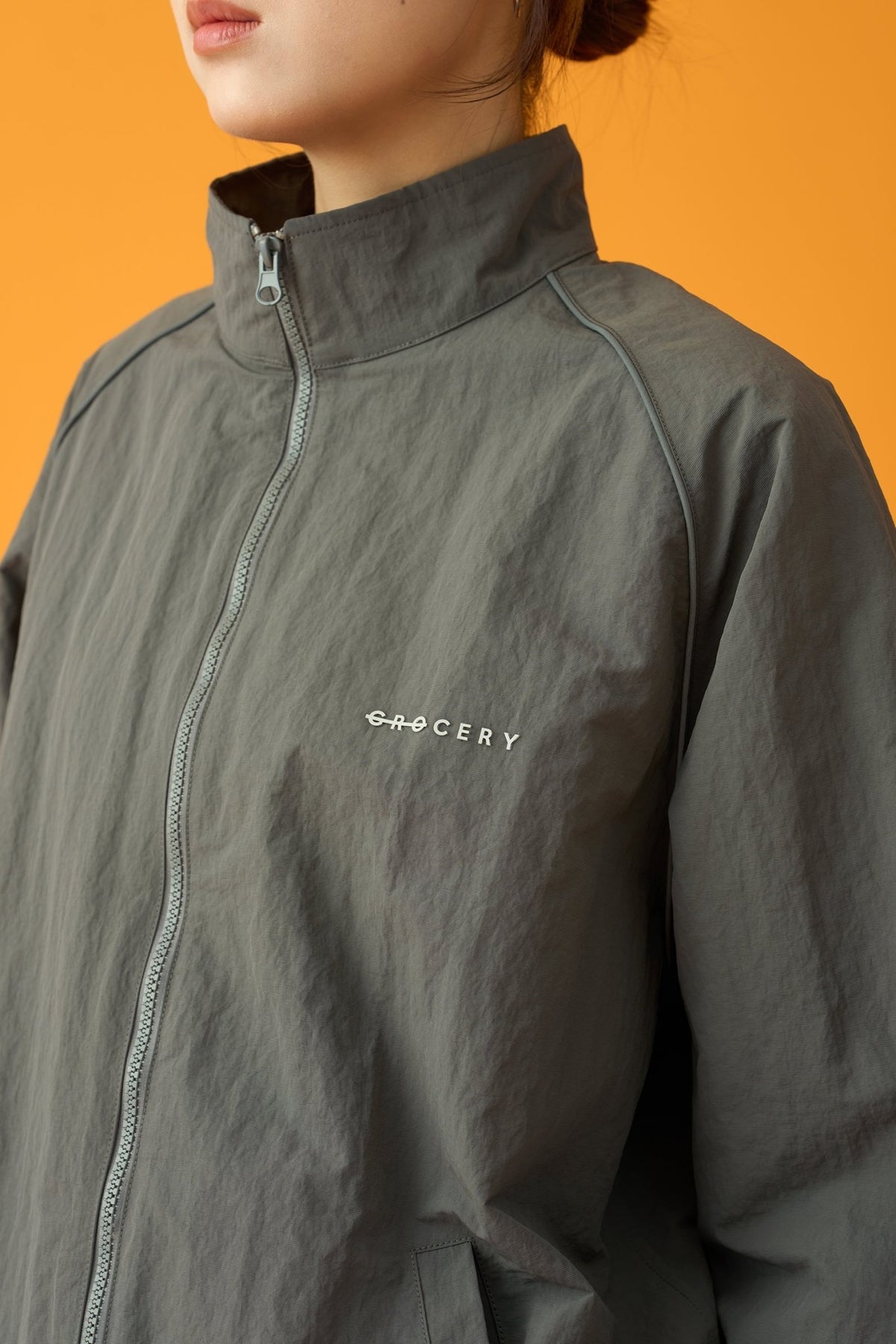 GROCERY BASIC TRACK JACKET/ CHARCOAL - GROGROCERY