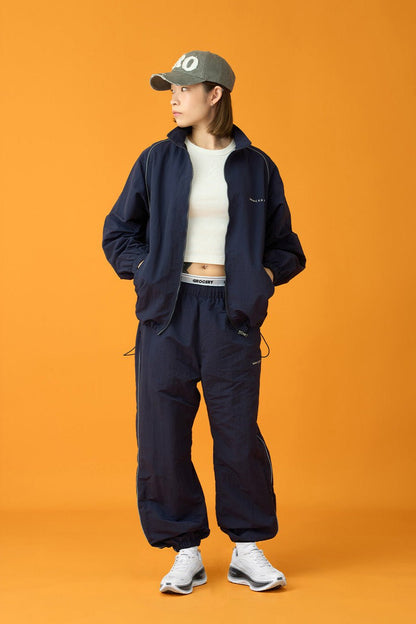 GROCERY BASIC TRACK JACKET/ NAVY - GROGROCERY