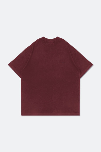 GROCERY BASIC WASHED BOXY TEE/ BURGUNDY - GROGROCERY