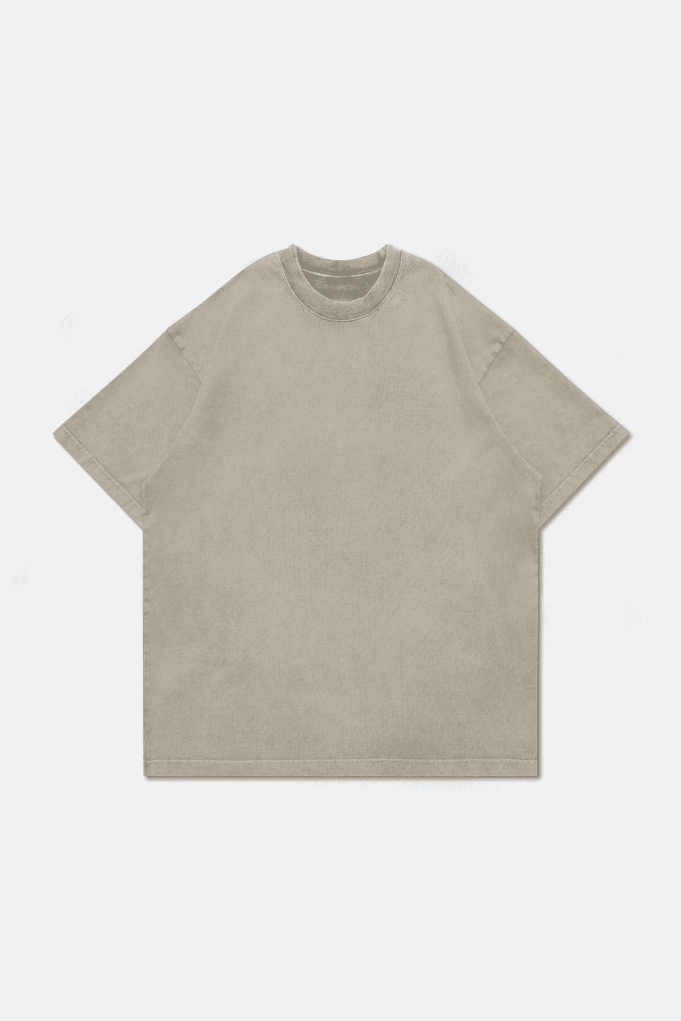 GROCERY BASIC WASHED BOXY TEE/ GREY OLIVE - GROGROCERY