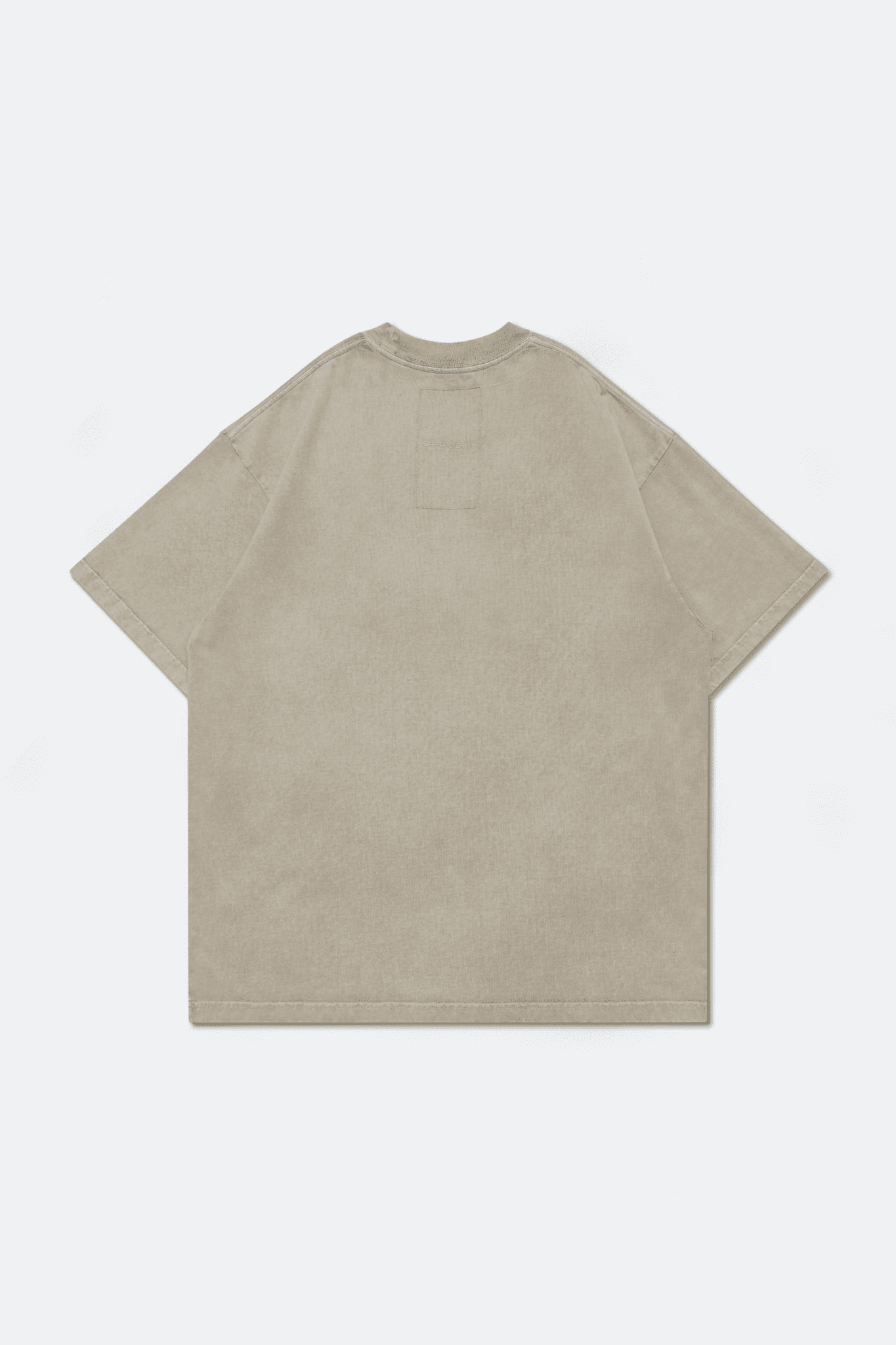 GROCERY BASIC WASHED BOXY TEE/ GREY OLIVE - GROGROCERY