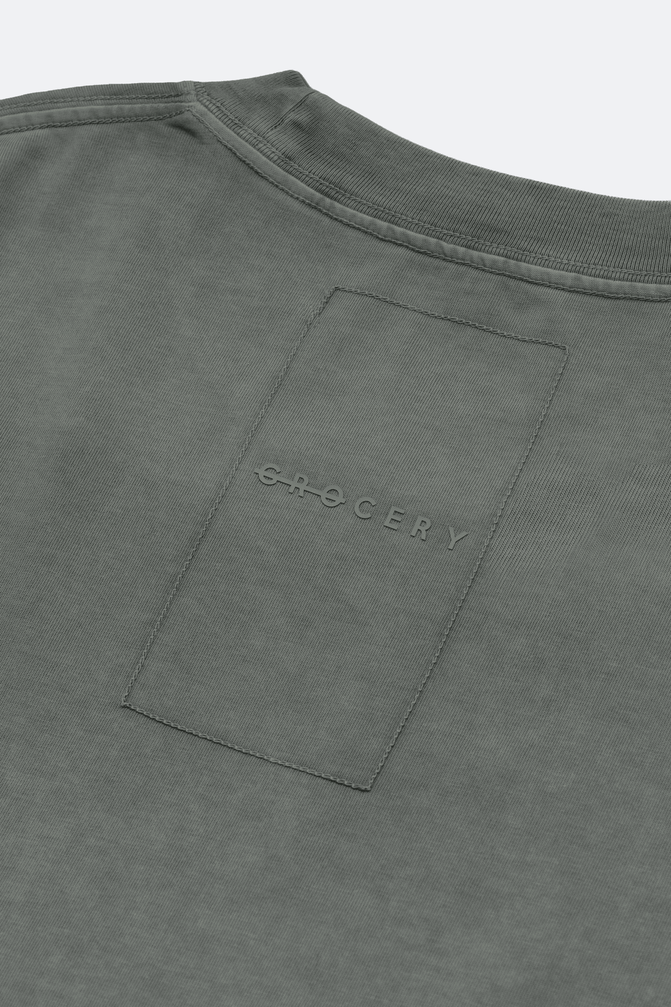 GROCERY BASIC WASHED BOXY TEE/ HUNTER GREEN - GROGROCERY
