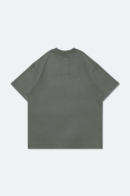 GROCERY BASIC WASHED BOXY TEE/ HUNTER GREEN - GROGROCERY