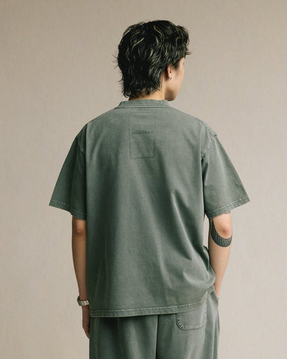 GROCERY BASIC WASHED BOXY TEE/ HUNTER GREEN - GROGROCERY
