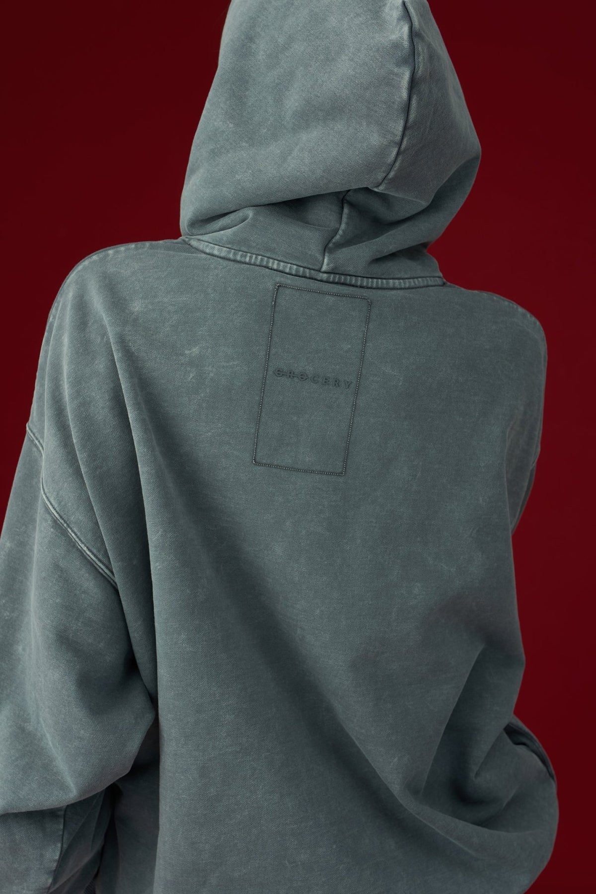 GROCERY BASIC WASHED HOODIE/ GREY - GROGROCERY