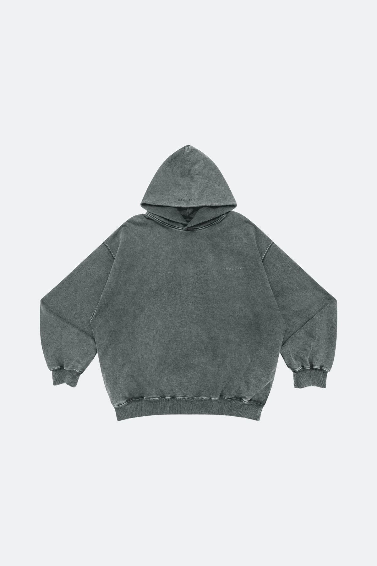GROCERY BASIC WASHED HOODIE/ GREY - GROGROCERY