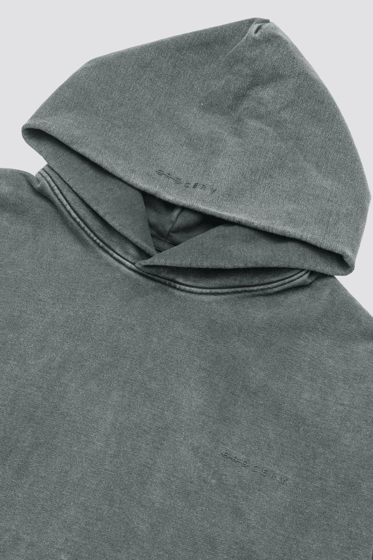 GROCERY BASIC WASHED HOODIE/ GREY - GROGROCERY