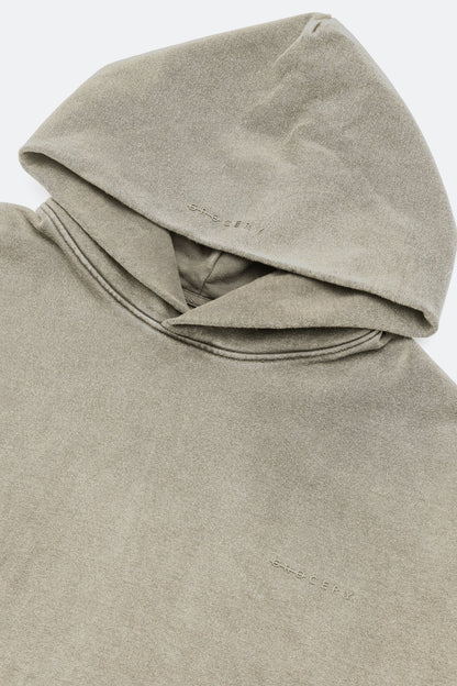 GROCERY BASIC WASHED HOODIE/ GREY OLIVE - GROGROCERY