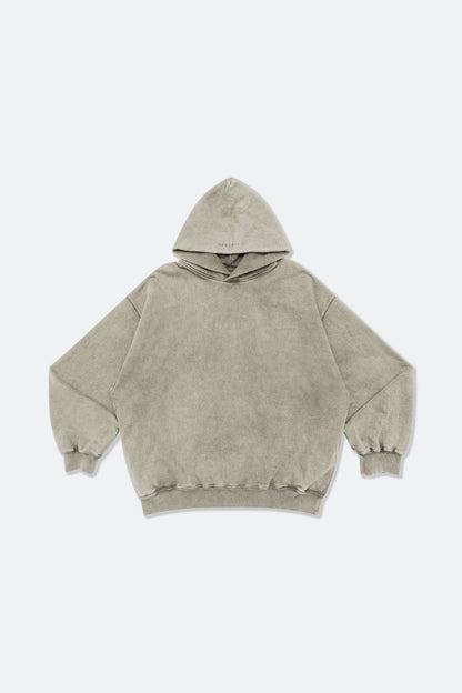 GROCERY BASIC WASHED HOODIE/ GREY OLIVE - GROGROCERY