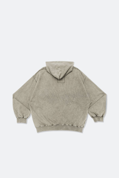 GROCERY BASIC WASHED HOODIE/ GREY OLIVE - GROGROCERY