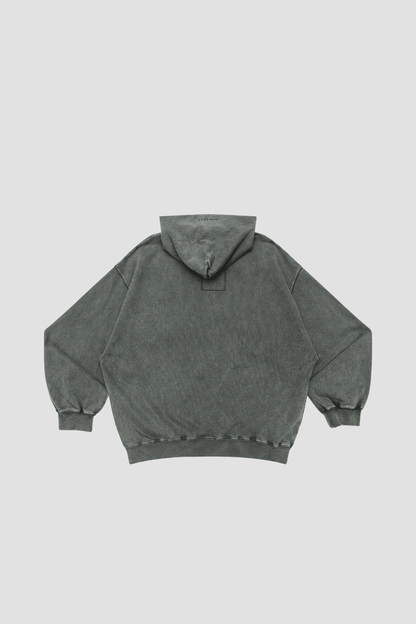 GROCERY BASIC WASHED HOODIE/ HUNTER GREEN - GROGROCERY