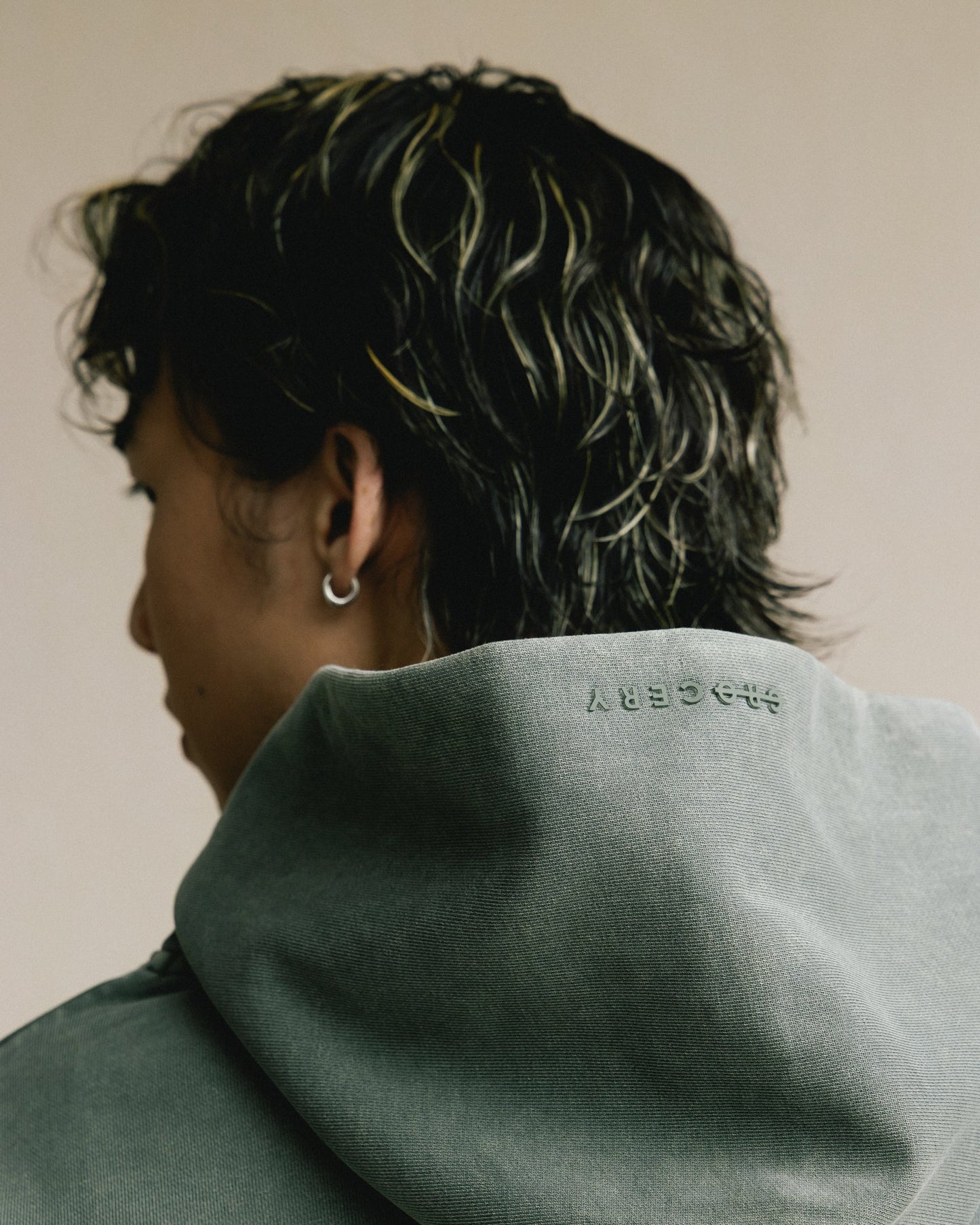 GROCERY BASIC WASHED HOODIE/ HUNTER GREEN - GROGROCERY