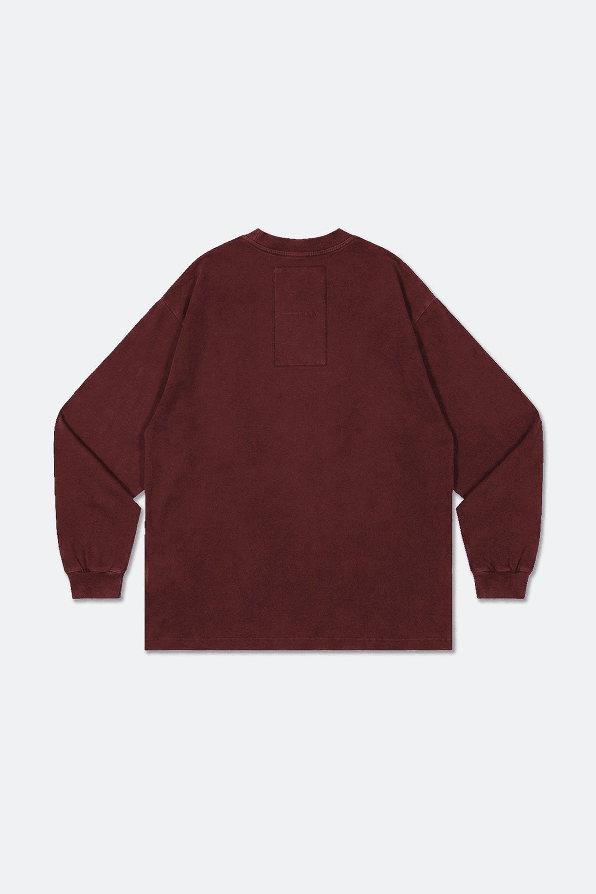 GROCERY BASIC WASHED LONG TOP/ BURGUNDY - GROGROCERY