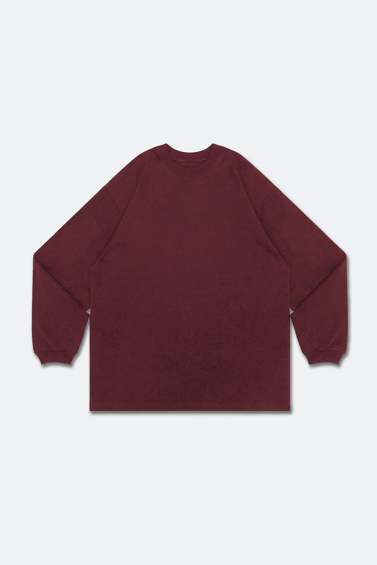 GROCERY BASIC WASHED LONG TOP/ BURGUNDY - GROGROCERY
