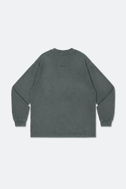 GROCERY BASIC WASHED LONG TOP/ GREY - GROGROCERY