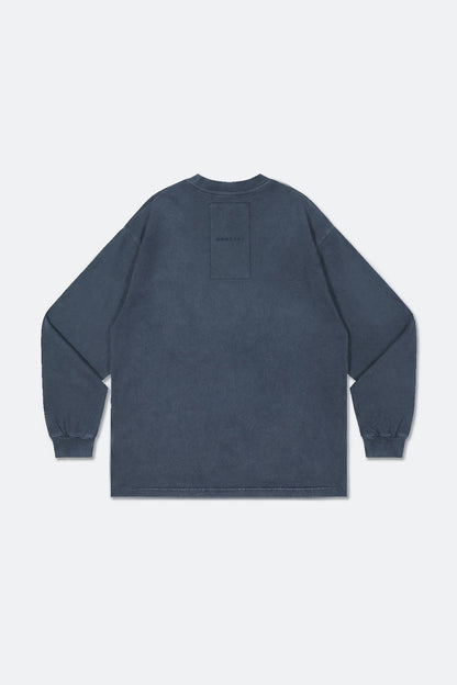 GROCERY BASIC WASHED LONG TOP/ NAVY - GROGROCERY